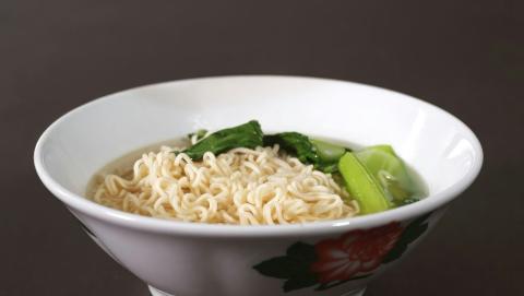 Bowl of instant noodles with bok choy - indicative photo for the Laksa Noodle Soup group